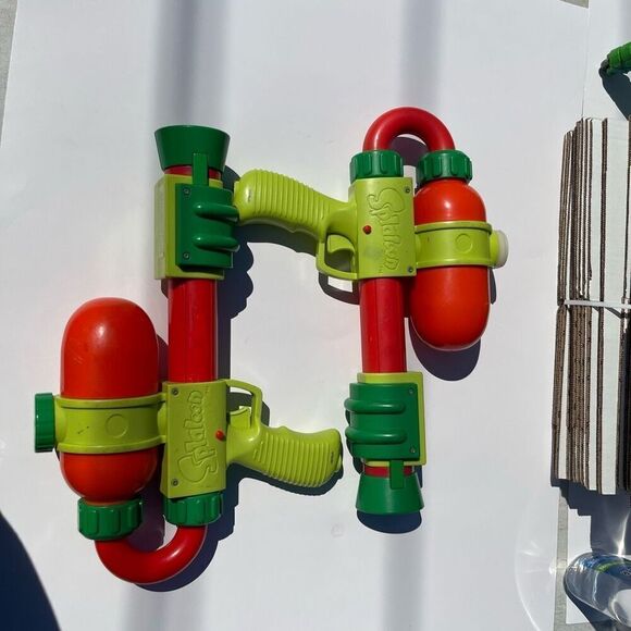 Nintendo Splatoon Splattershot Splashooter Water Gun Ink Blaster lot of 2 Untest - Picture 1 of 7